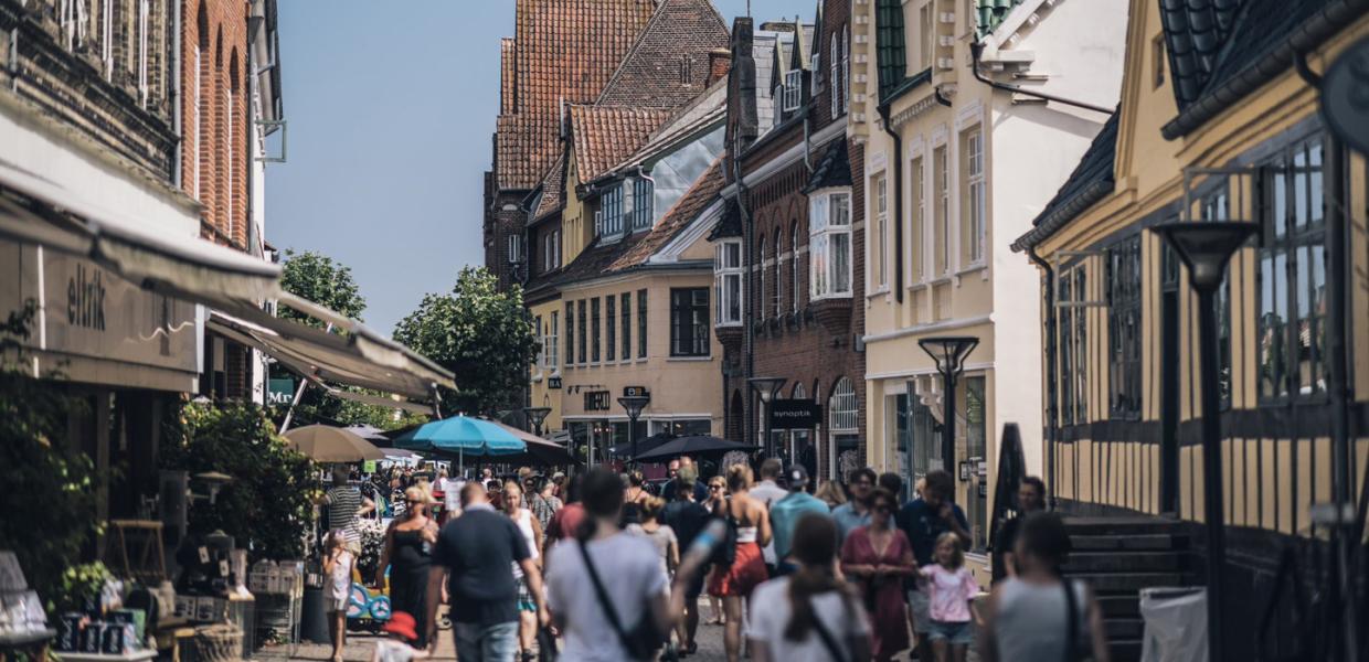 Gågaden i Rudkøbing