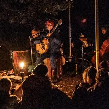 Musik og vandring i Stengade Skov til Lys i Mørket 2021