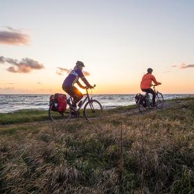 To cykelister på Østersøruten